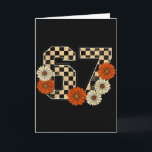 Tarjeta 6 7 Retro Fall Meme Checkerboard Tee Atormentada P<br><div class="desc">6 7 Retro Fall Meme Checkerboard Tee Atormentada Por 67 Seis Siete</div>