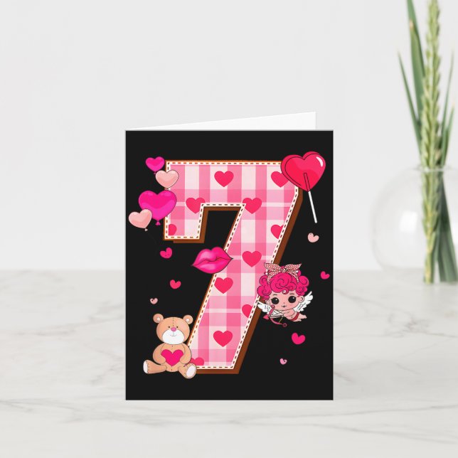 Tarjeta 6 7 Six Seven Meme Slag Gen Alpha Valentine Matchi (Anverso)