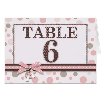 Tarjeta 6 de la tabla del chica