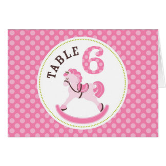 Tarjeta 6 de la tabla del chica del caballo