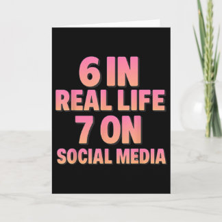 Tarjeta 6 En la vida real 7 En las redes sociales 