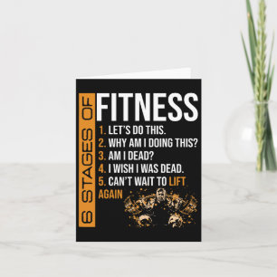 Tarjeta 6 Etapas De Fitness Ejercicio De Halterofilia Fitn