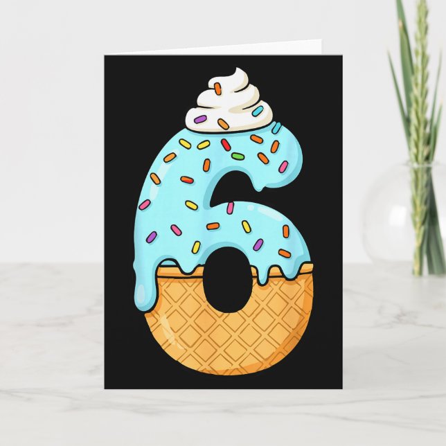 Tarjeta #6 Jersey Uniform Drip Teen Slang, Funny Ice Cream (Anverso)