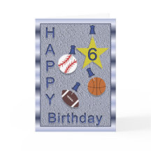 6tos deportes felices del cumpleaños - temáticos