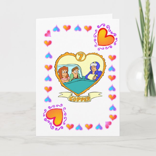 Tarjeta 7º Aniversario - Cobre (Anverso)