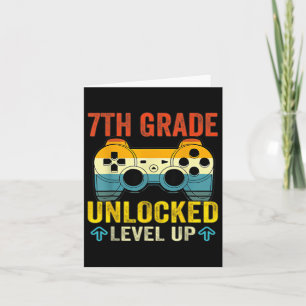 Tarjeta 7º Grado Desbloqueado Videojuego Byck Al Colegio