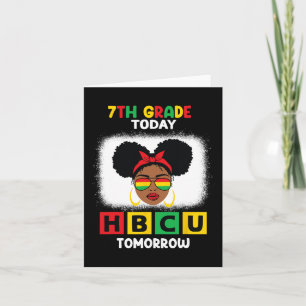 Tarjeta 7º Grado Hoy Hbcu Mañana Históricamente Negro C