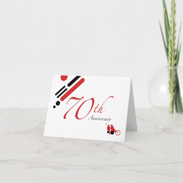 Tarjeta 70º Aniversario (mod pájaros) (Anverso)