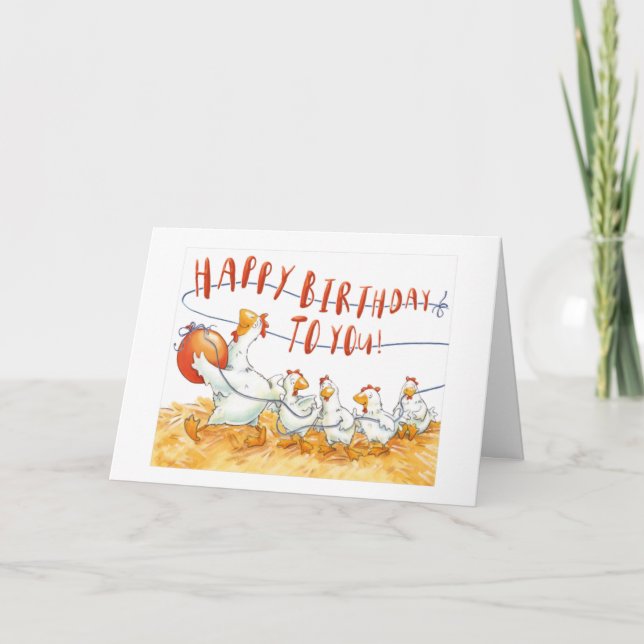 TARJETA **70º CUMPLEAÑOS** ¡NO SE PONGA UN HUEVO SOBRE ELL (Anverso)