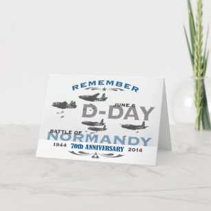 Tarjeta 70.ª batalla aérea del Día D en el aniversario de 