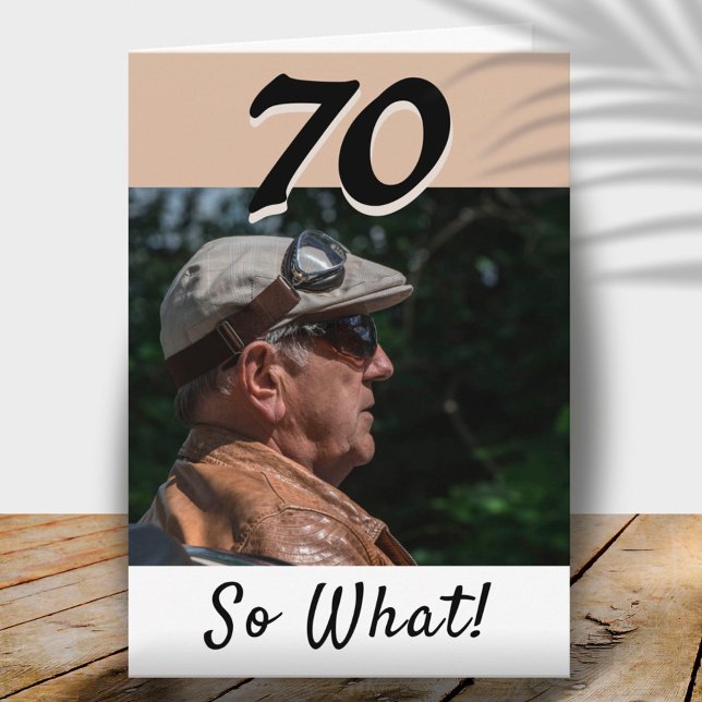 Tarjeta 70.ª Fotos graciosas positivas personalizadas (Subido por el creador)