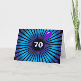 Tarjeta 70.ª ilusión óptica neonesa