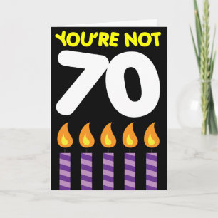Tarjeta 70.º arancel divertido de cumpleaños