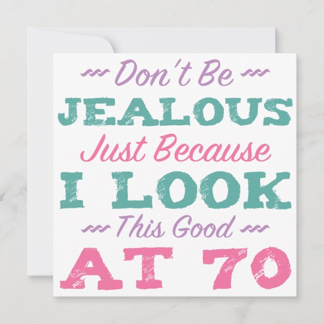 Tarjeta 70.º Cumpleaños De Las Mujeres (Anverso)