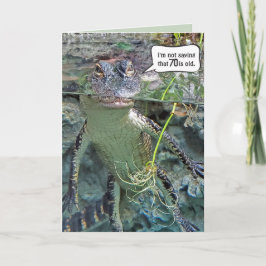 Tarjeta 70.º cumpleaños del lagarto