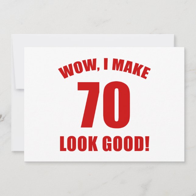 Tarjeta 70.º regalo de la bolsa de cumpleaños (r) (Anverso)