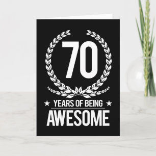 Tarjeta 70 Aniversario (70 Años De Ser Increíble)
