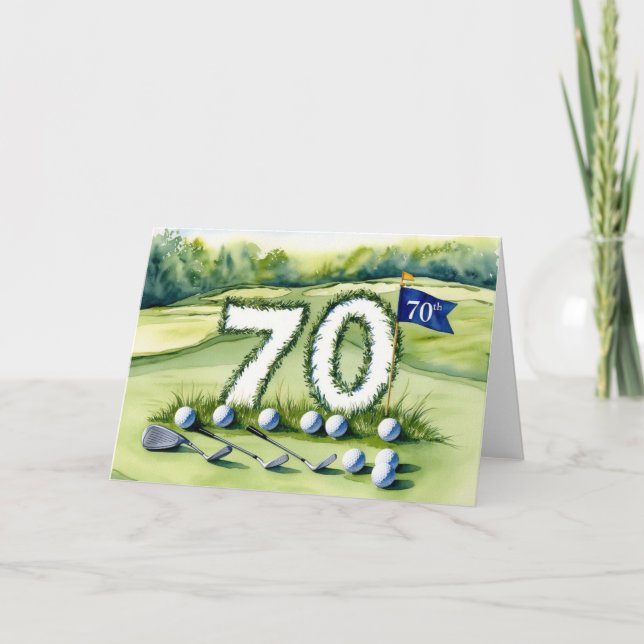 Tarjeta 70 Aniversario del Golf (Anverso)