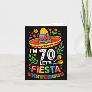 Tarjeta 70 años de edad vamos a fiesta cumpleaños 70 méxic