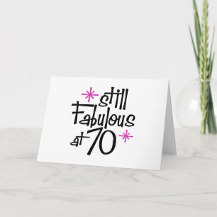Tarjeta 70 cumpleaños
