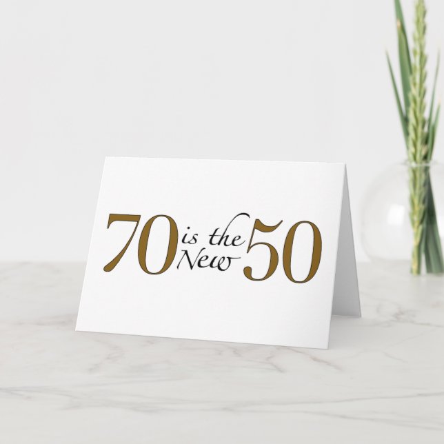 Tarjeta 70 Es El Nuevo 50 (Anverso)