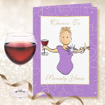 Tarjeta 70 Fabulosa Personalizado Purple Funny Cumpleaños<br><div class="desc">¿Alguien que cumple 70 años (o cualquier edad) siempre ha sido Fabuloso? Brindar su cumpleaños histórico con esta carta morada de Cheers a 70. Personalice con su nombre y su mensaje</div>