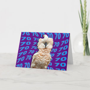 Tarjeta 70.o cumpleaños feliz que ofrece el Cockatoo