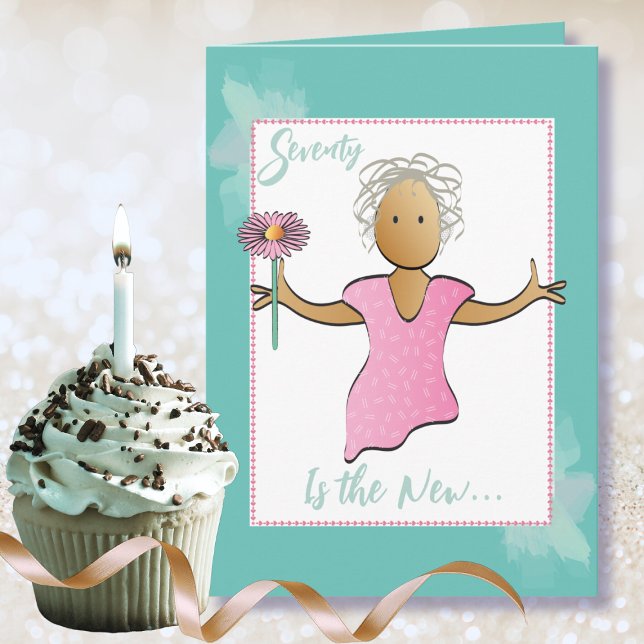 Tarjeta 70 y fabuloso cumpleaños de Personalizado de etnia (Subido por el creador)