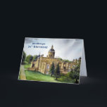 Tarjeta 70th Birthday Wishes Castle Howard York Painting<br><div class="desc">Designed based on watercolor painting of Castle Howard in North Yorkshire,  England by myself Farida Greenfield. A stunning garden and grand architecture of a stately home in North Yorkshire,  England. The design is for 70th Birthday,  personalize your message on the card.</div>