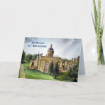 Tarjeta 70th Birthday Wishes Castle Howard York Painting<br><div class="desc">Designed based on watercolor painting of Castle Howard in North Yorkshire,  England by myself Farida Greenfield. A stunning garden and grand architecture of a stately home in North Yorkshire,  England. The design is for 70th Birthday,  personalize your message on the card.</div>