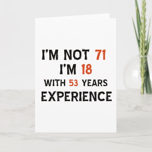 Tarjeta 71.ª frescura en los diseños de cumpleaños (Anverso)