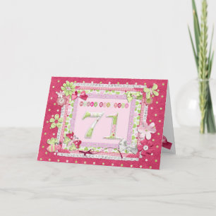 Tarjeta 71.º estilo de scrapbooking