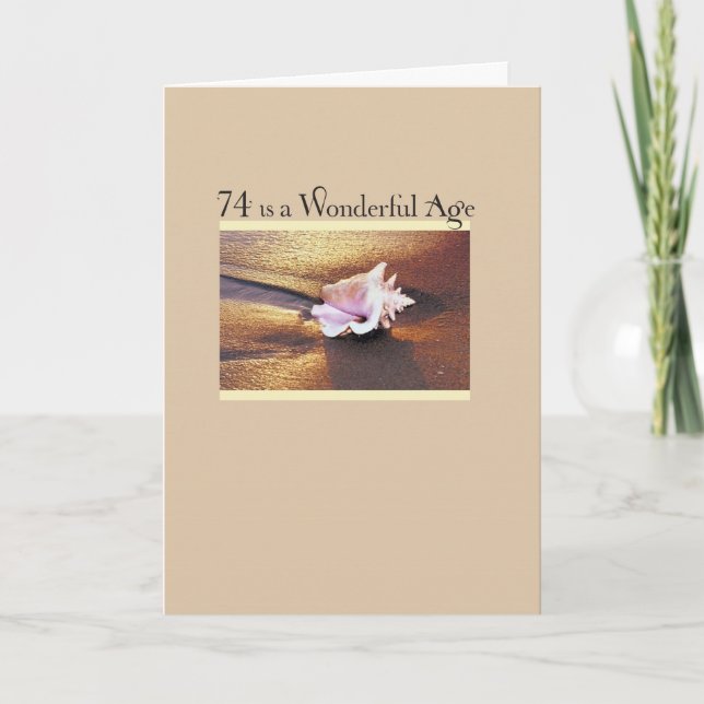 Tarjeta 74.ª concha dorada (Anverso)