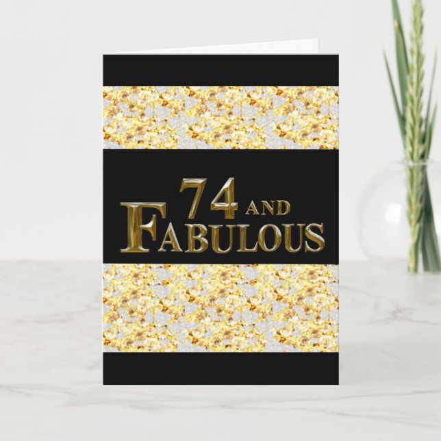 Tarjeta 74 cumpleaños (Anverso)