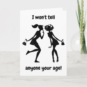 TARJETA **75º CUMPLEAÑOS** ¡NO SE LO DIRÁ A TU EDAD! CUMPL