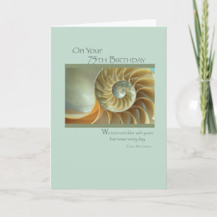 Tarjeta 75.ª Espiral de cumpleaños