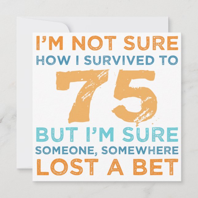 Tarjeta 75.ª leyenda de cumpleaños (Anverso)