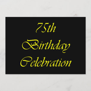 Tarjeta 75.º cumpleaños