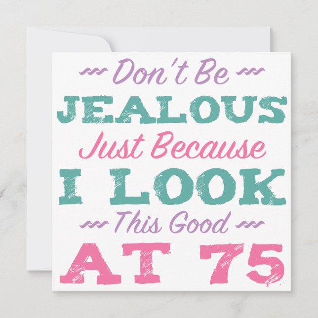 Tarjeta 75.º Cumpleaños De Las Mujeres (Anverso)