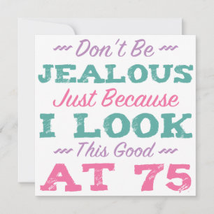 Tarjeta 75.º Cumpleaños De Las Mujeres
