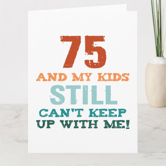 Tarjeta 75.º Cumpleaños De Los Padres (Anverso)