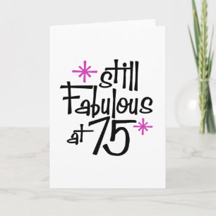 Tarjeta 75 cumpleaños