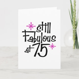 Tarjeta 75 cumpleaños