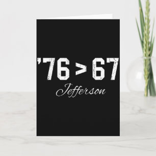 Tarjeta 76 > 67 Jefferson, Seis Siete Meme 