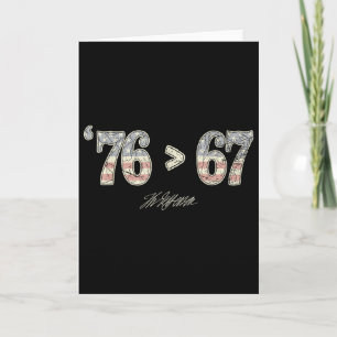 Tarjeta 76 67 Thomas Jefferson Seis Siete 6 7 Meme Gen Alf