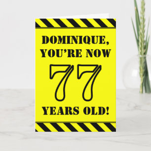 Tarjeta 77º cumpleaños: texto de estilo de galería de foto