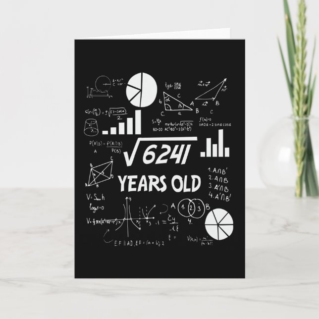 Tarjeta 78 Years Old Bday Math Teacher 78th Birthday Gift (Anverso)
