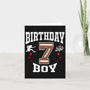 Tarjeta 7.º Aniversario Camisa De Fútbol - Niño De 7 Años