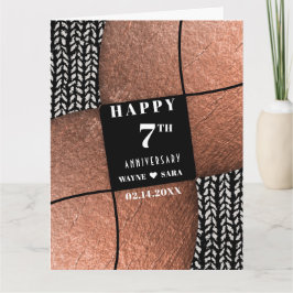 Tarjeta 7.º Aniversario de la Lana de Cobre