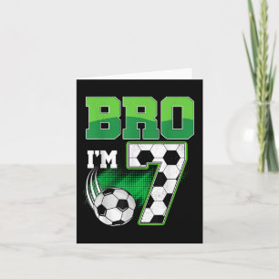 Tarjeta 7.º cumpleaños de novio, cumpleaños del futbolista